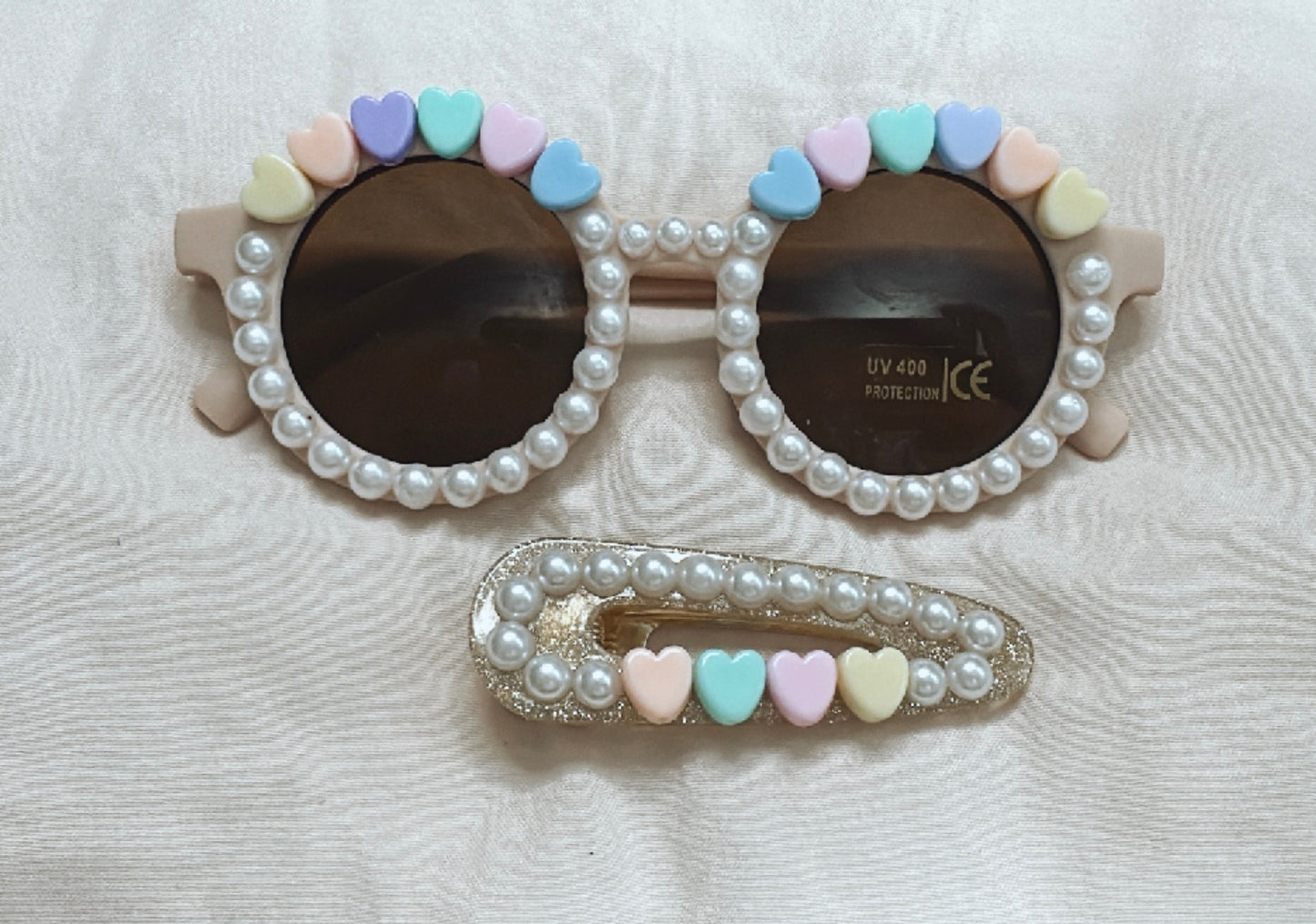 Multi Hearts Glasses & Clip