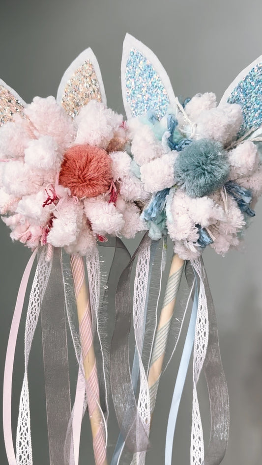 Easter Bunny Pom Wands