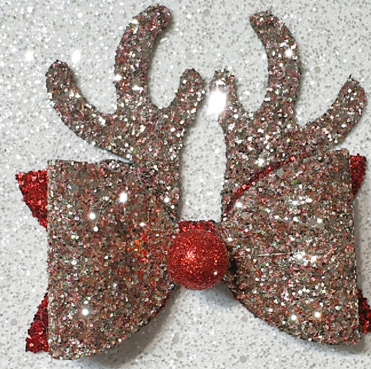 Christmas-Reindeer Bow