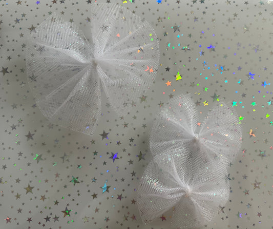 White Tulle Bows