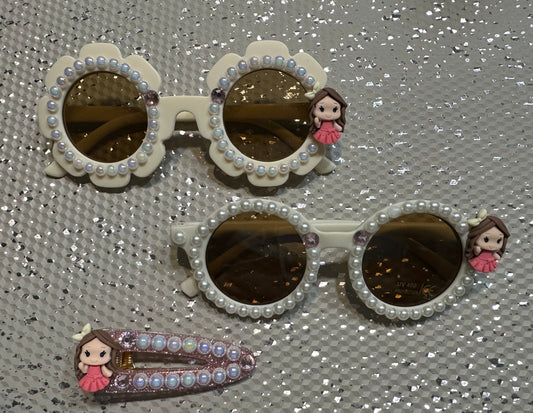 Pink Princess Sunglasses & Clip