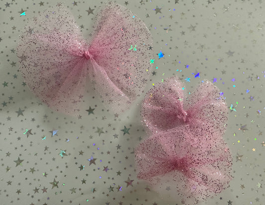 Pink Tulle Bows