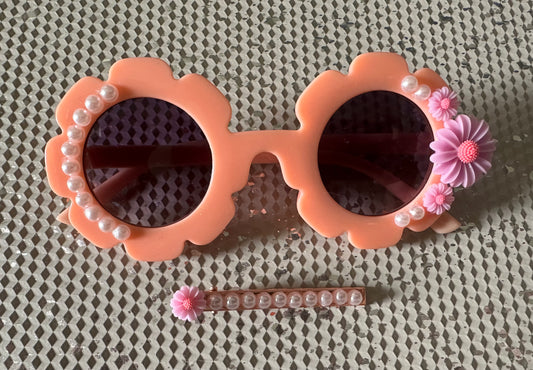 Flower Power Sunglasses & Clip